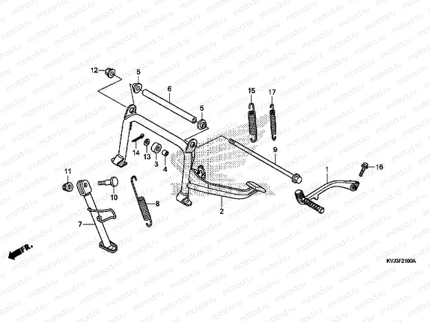 F-21 SUPPORT / BUMPER PEDAL
