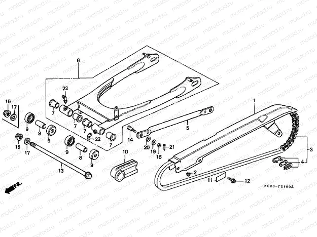 F-21 SWING ARM / CHAIN ​​CABINET