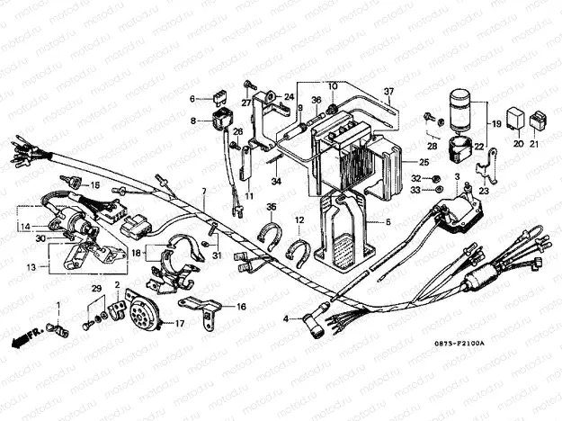 F-21 WIRING HARNESS / BATTERY