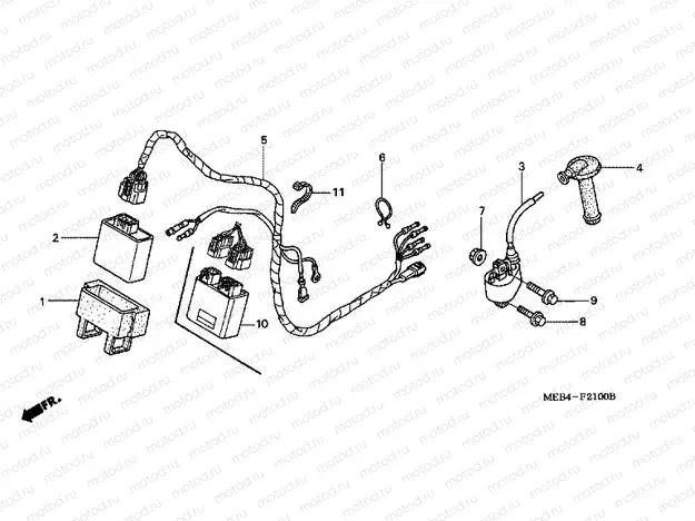F-21 WIRING HARNESS (CRF450R2,3,4,5,6,7)