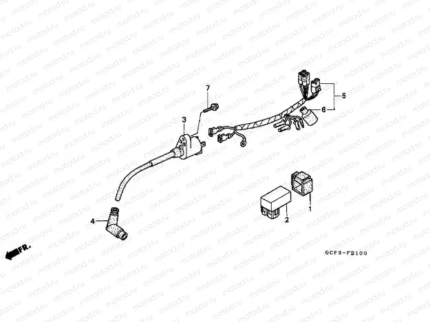 F-21 WIRING HARNESS / IGNITION COIL
