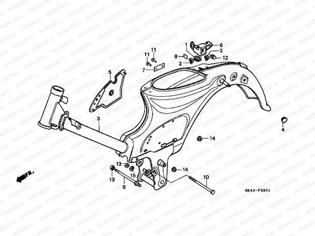 F-22-1 FRAME HOUSING (C50J / N)