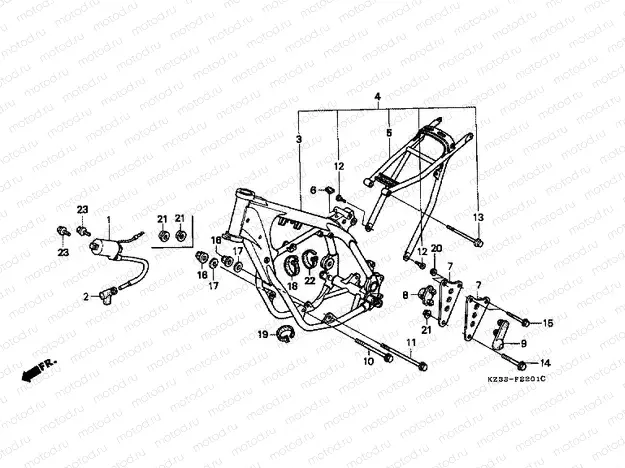 F-22-1 FRAME / IGNITION COIL