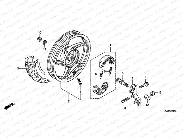 F-22-30 REAR WHEEL