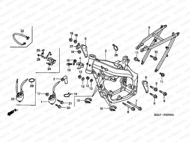 F-22 FRAME / IGNITION COIL