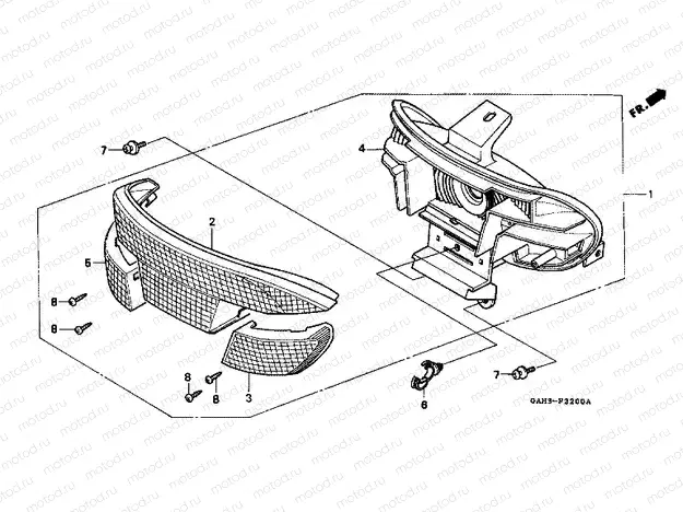 F-22 REAR COMBINATION PATTERN