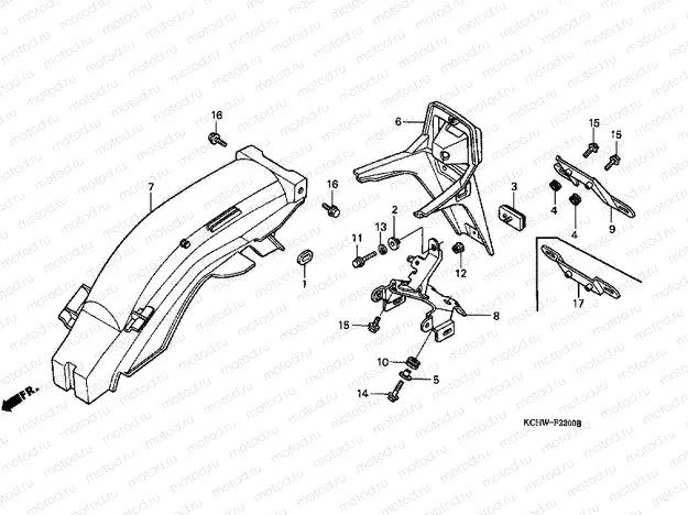 F-22 REAR FENDER