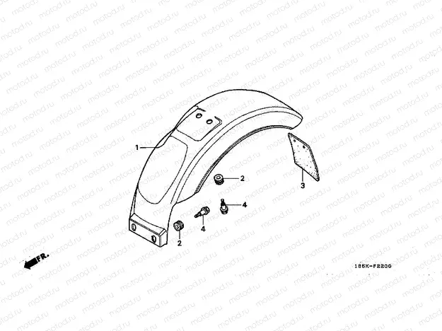 F-22 REAR FENDER