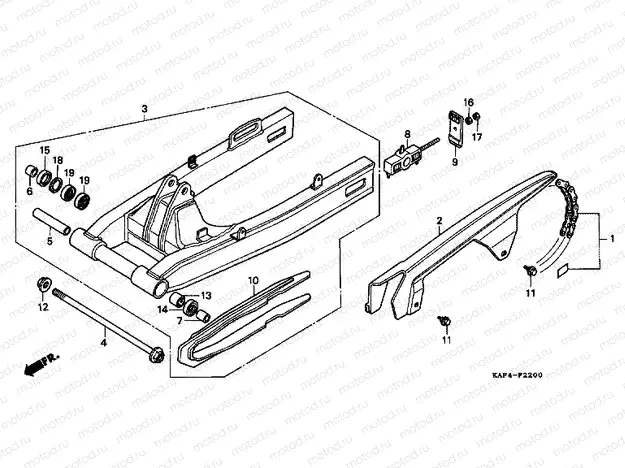 F-22 REAR FORK