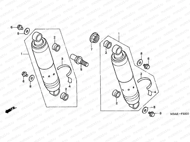F-22 REAR SHOCK ABSORBER