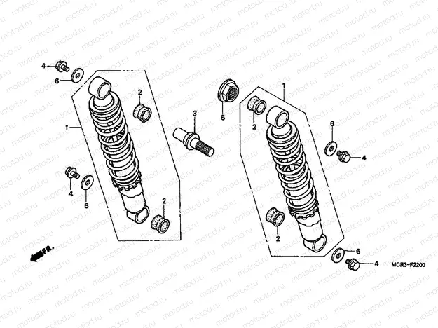 F-22 REAR SHOCK ABSORBER