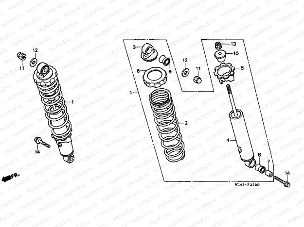 F-22 REAR SHOCK ABSORBER