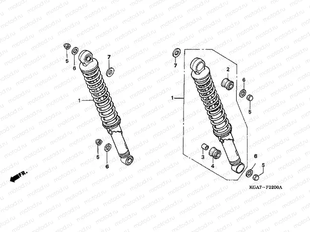F-22 REAR SHOCK ABSORBER