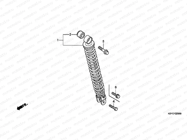 F-22 REAR SHOCK ABSORBER