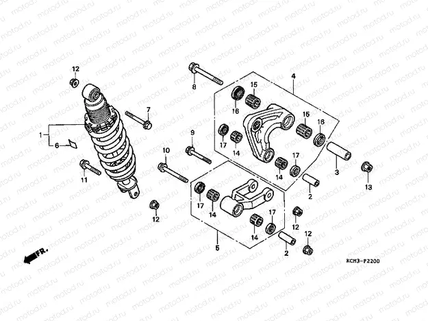 F-22 REAR SHOCK ABSORBER