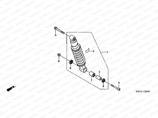 F-22 REAR SHOCK ABSORBER