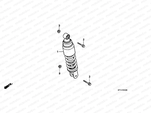 F-22 REAR SHOCK ABSORBER