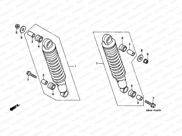 F-22 REAR SHOCK ABSORBER