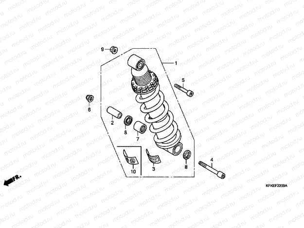 F-22 REAR SHOCK ABSORBER