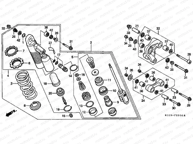 F-22 REAR SHOCK ABSORBER