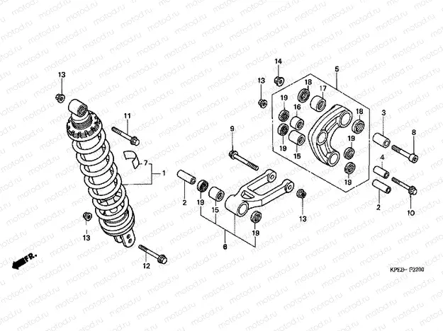 F-22 REAR SHOCK ABSORBER