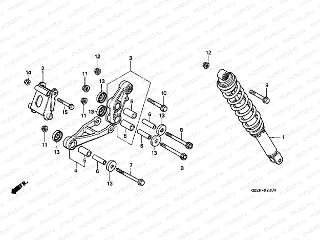 F-22 REAR SHOCK ABSORBER