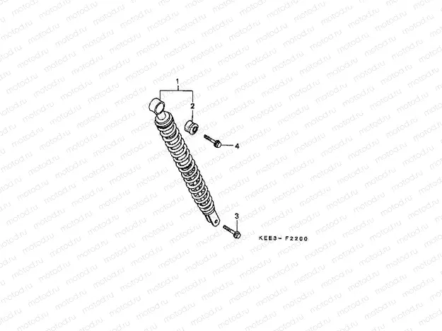 F-22 REAR SHOCK ABSORBER