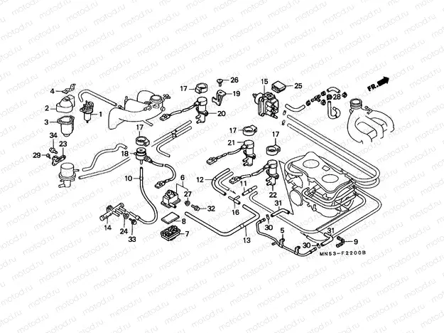 F-22 SOLENOID VALVE / SUB AIR CLEANER (1)