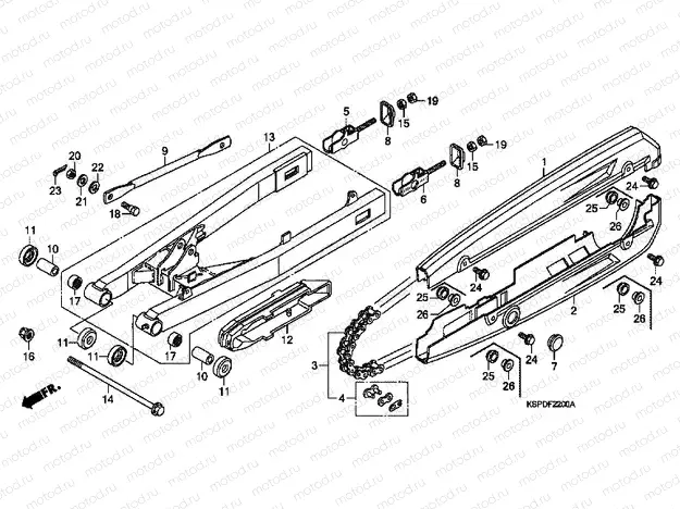 F-22 SWING ARM (CBF1505 / M5 / 6 / M6 / 7 / M7 / M9 / MA)