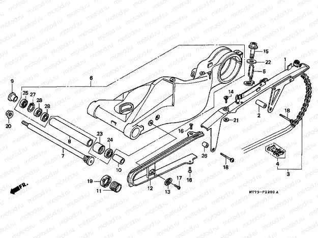 F-22 SWING ARM / CHAIN ​​CABINET