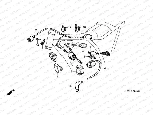 F-22 WIRING HARNESS / IGNITION COIL