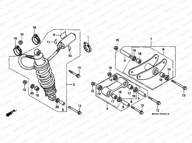 F-23-1 REAR SHOCK ABSORBER