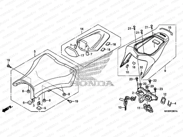 F-23-1 SEAT (CBR1000S / SA)