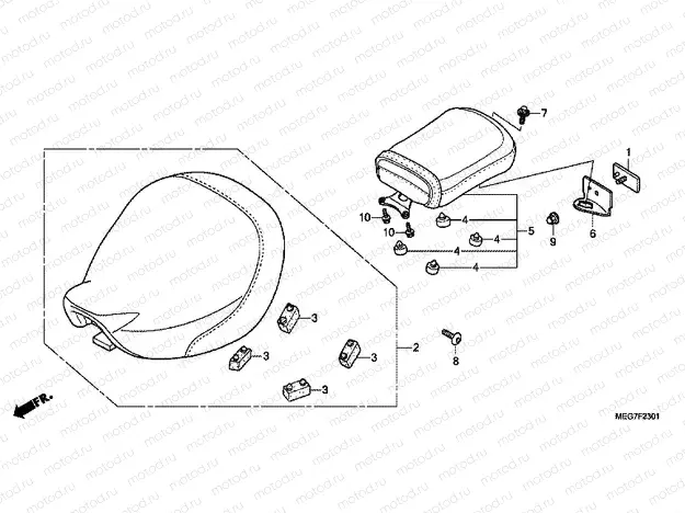 F-23-1 SEAT (VT750CS / C / CA)