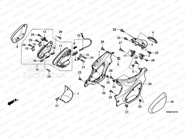 F-23-10 BODY COVER