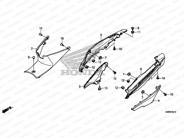 F-23-10 BODY COVER