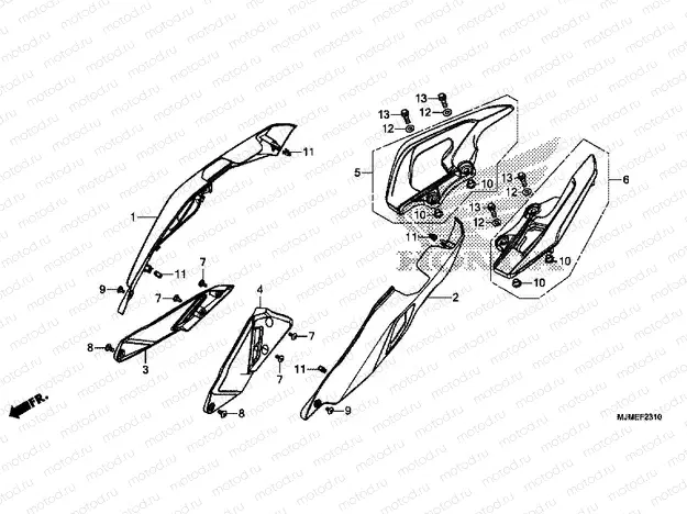 F-23-10 REAR ENGINE HOUSING / HEAT PROTECTION