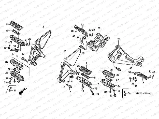 F-23 FOOTREST