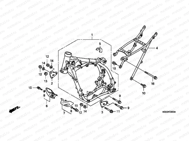 F-23 FRAME HOUSING