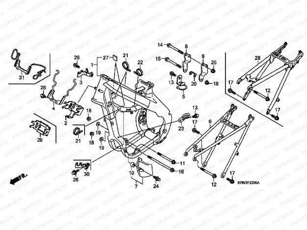 F-23 FRAME HOUSING