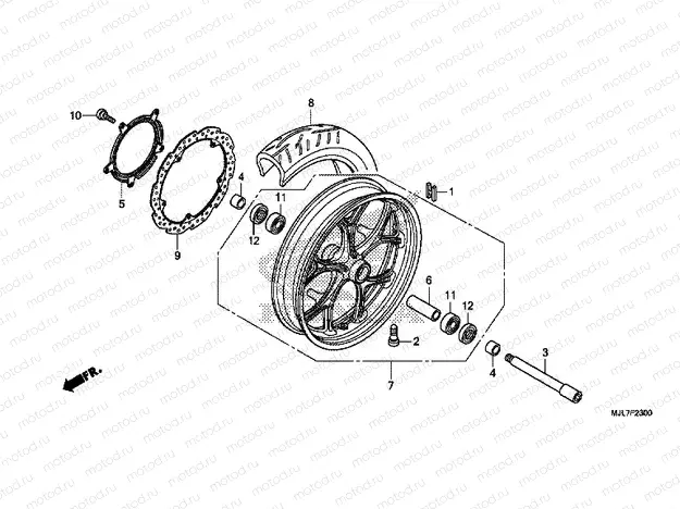 F-23 FRONT WHEEL