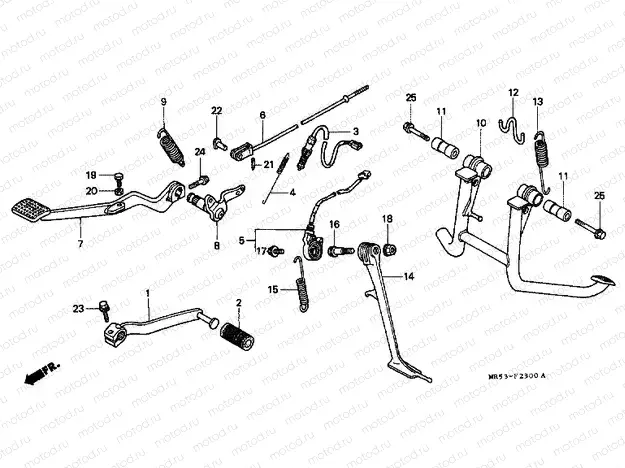 F-23 PEDAL / SUPPORT