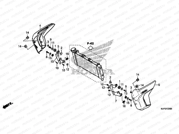 F-23 RADIATOR COVER