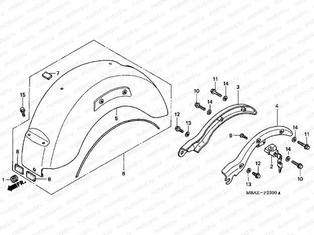 F-23 REAR FENDER