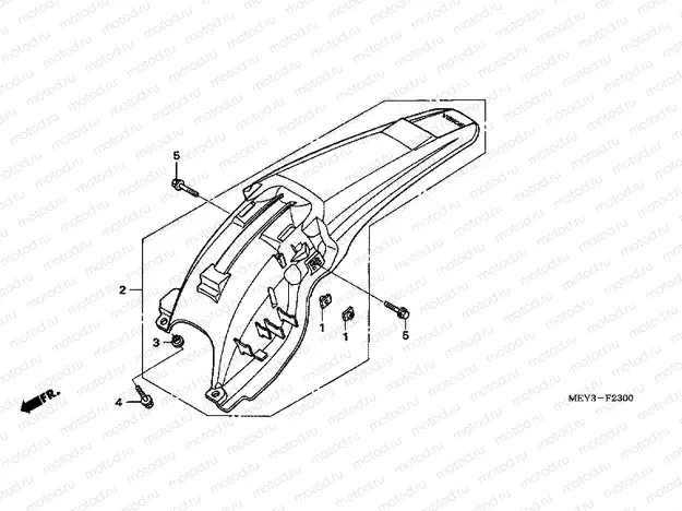 F-23 REAR FENDER