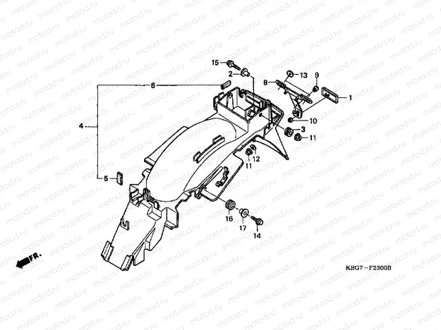 F-23 REAR FENDER