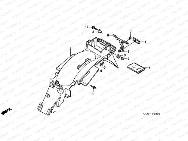 F-23 REAR FENDER