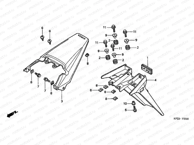 F-23 REAR FENDER