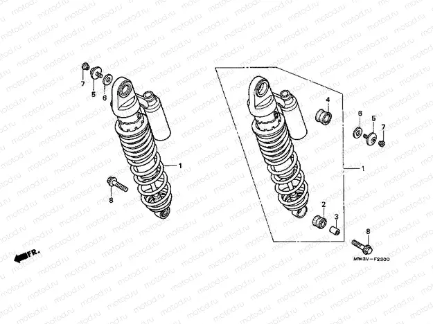 F-23 REAR SHOCK ABSORBER (1)