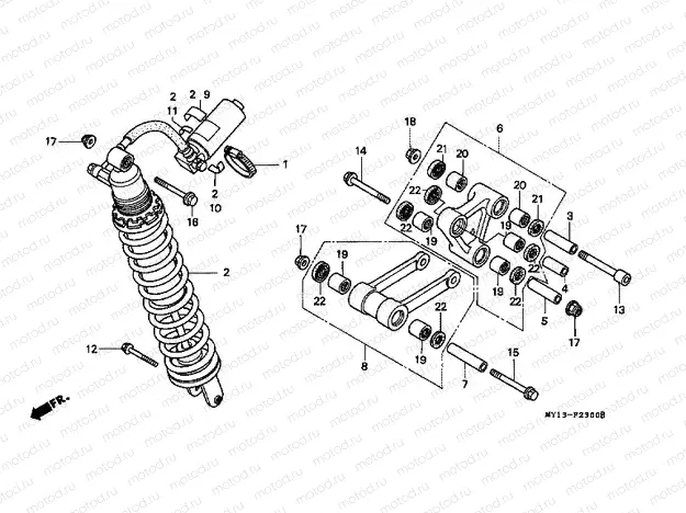 F-23 REAR SHOCK ABSORBER
